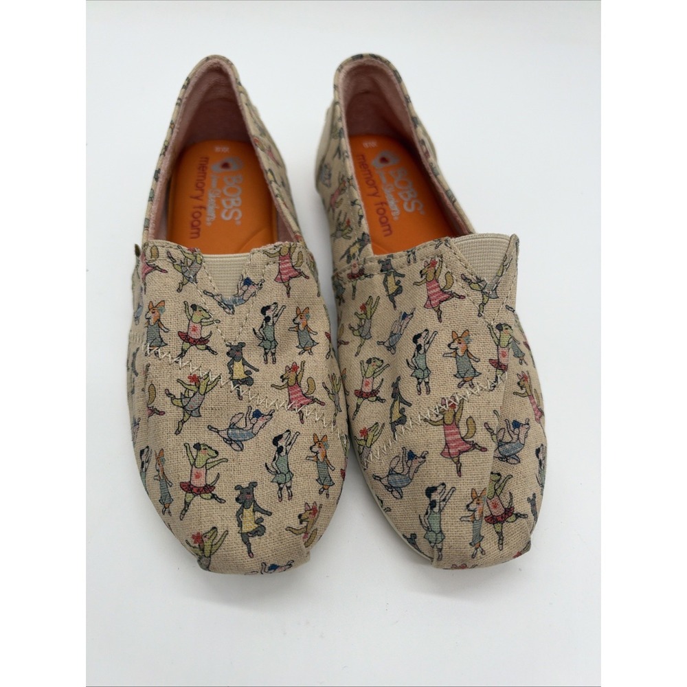 Bobs Sketchers For Dogs Sz 6 Memory Foam Arch Pillow Ballerina Dogs Worn Once